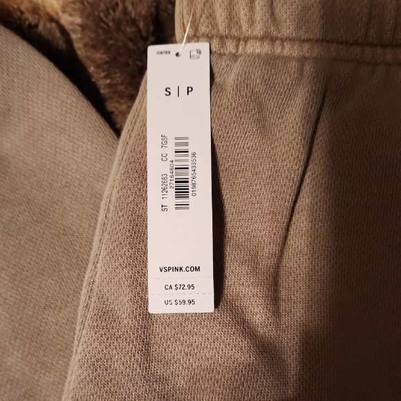 PINK Victoria's Secret Beige Sweatpants - Picture 2 of 3